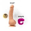 Wibrujące dildo Greal 2 Flesh Bioskin GVIBE (E3) - obrazek 3