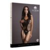 Bodystocking z pończochami z siatki o dużych otworach Black O/S (E3) - obrazek 8