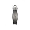 Sukienka wiązana na szyi High neck dress Black O/S (E3) - obrazek 3